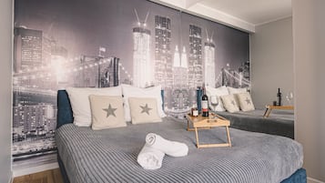 Bügeleisen/Bügelbrett, kostenloses WLAN, Bettwäsche