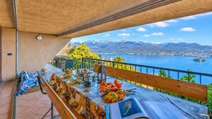 Family Apartment, 1 Bedroom, Terrace, Mountainside (Isola Bella: Lake Maggiore view) | Outdoor dining - Isola Bella: Lake Maggiore View Terrace in Stresa (Stresa)