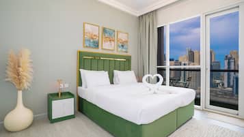 Basic-Apartment, Balkon, Stadtblick