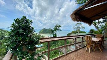 Uitzicht vanaf balkon