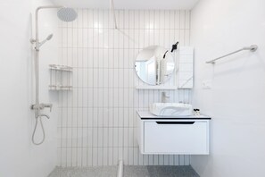 Premium-lejlighed - balkon | Badeværelse
