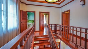 บ้านพักสำหรับครอบครัว, ระเบี ยง | Wi-Fi ฟรี, ผ้าปูที่นอน