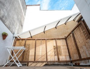 Ferienhaus, 1 Schlafzimmer, Raucher, Balkon | Terrasse/Patio