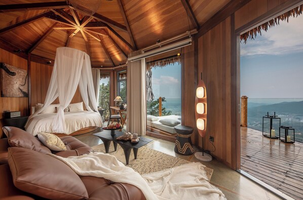 Romantic Double Room, Hill View | Mountain view