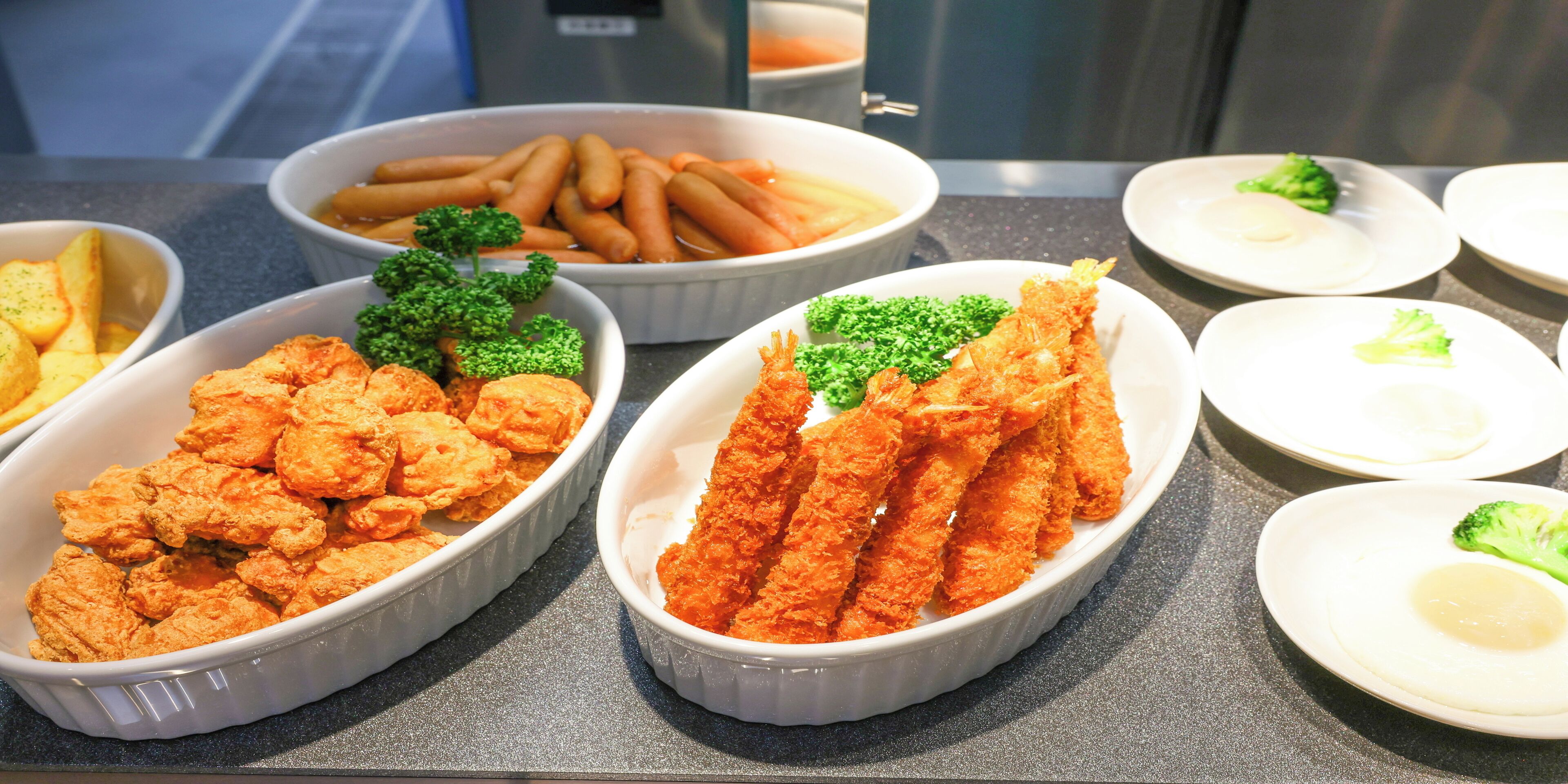 뷔페 아침 식사
