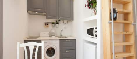 Huoneisto, 1 makuuhuone, kaupunkinäköala | Pesulapalvelu