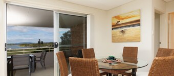 Tuncurry Tides overlooking the lake.