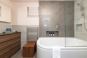 Hair dryer, towels