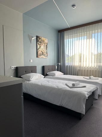 Standard Double or Twin Room | 1 bedroom, desk, laptop workspace, iron/ironing board