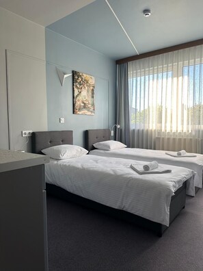 Camera Standard con letto matrimoniale o 2 letti singoli | 1 camera, una scrivania, postazione laptop, ferro/asse da stiro