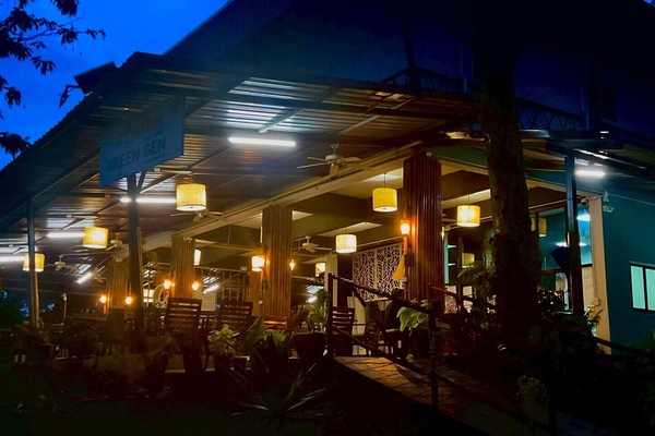 Front of property - evening/night