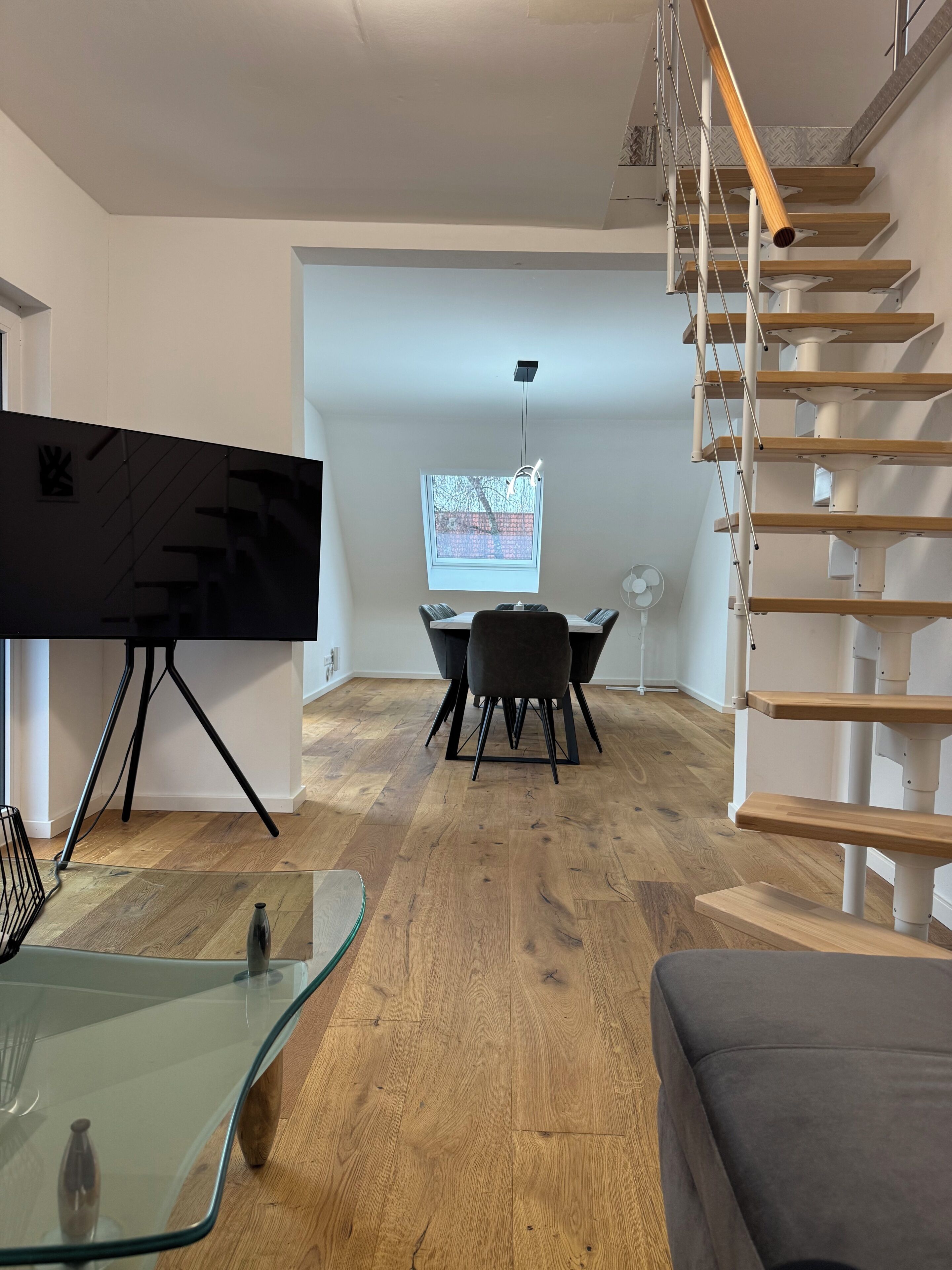 Duplex, Multiple Beds | Living area | Heated floors