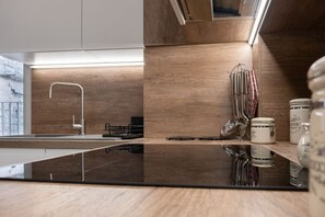 Dusch, bidé, handdukar och tvål