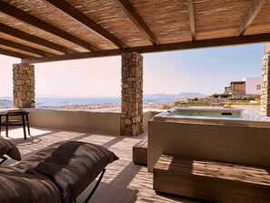 Villa Crystal by Mykonos Rocks | 2 chambres, coffres-forts dans les chambres, chambres insonorisées