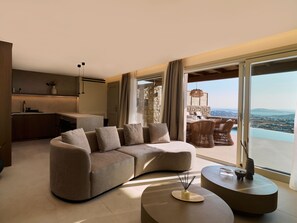Villa Perla by Mykonos Rocks | 2 chambres, coffres-forts dans les chambres, chambres insonorisées
