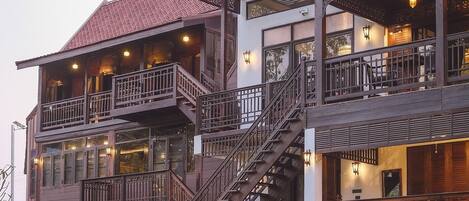 Façade de l’hébergement