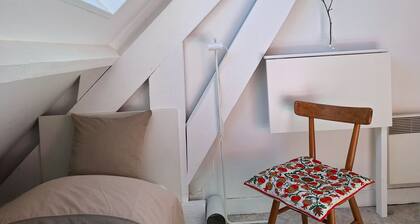 Hypercentre, pretty attic bedroom with separate entrance