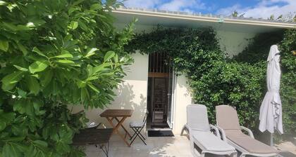 Chambre accĂšs direct grande piscine-Coin cuisine-Parking-Aircon-Jardin
