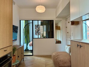 Appartement Confort, vue ville | Coin séjour