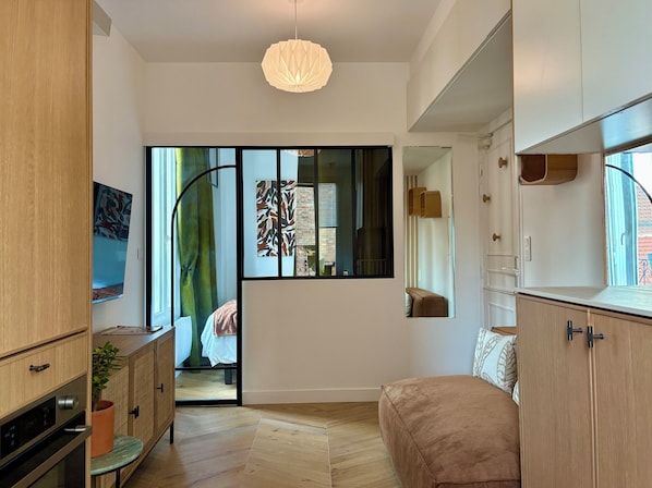 Appartement Confort, vue ville | Coin séjour