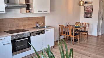 Fridge, oven, stovetop, dishwasher