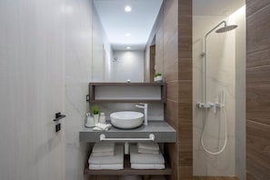 Hair dryer, towels