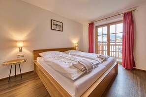 Apartamento conforto, 2 quartos, vista para a montanha | 2 quartos, roupas de cama antialérgicas, Wi-Fi de cortesia