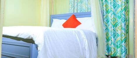 2 bedrooms, premium bedding, pillowtop beds, individually decorated