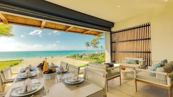 Premium appartement, uitzicht op zee | Terras