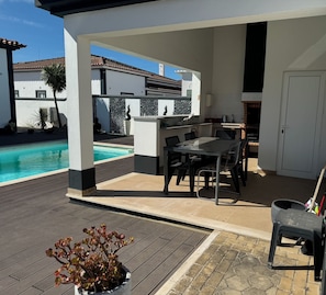 Villa, 3 habitaciones, para fumadores, alberca privada | Terraza o patio