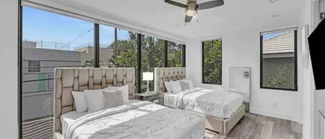 5 bedrooms, iron/ironing board, travel cot, WiFi