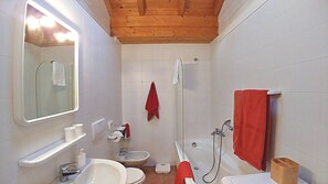 Assecador de cabells, bidet, tovalloles i sabó 