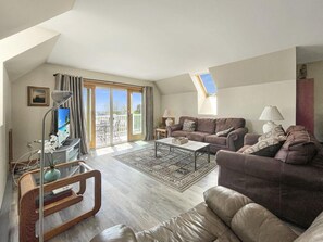 Leilighet, 2 queensize-senger (High View at Short Sands) | Oppholdsområde