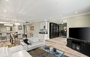 Smart-tv en een kantoor