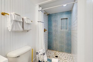 Hair dryer, towels