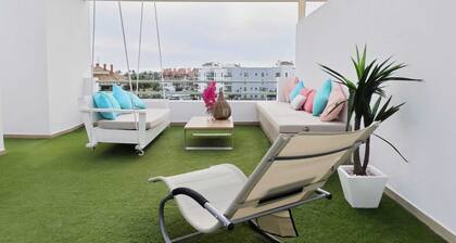 Stunning Sotogrande Marina Penthouse With Private Rooftop Pool.