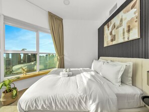 2 slaapkamers, een strijkplank/strijkijzer, gratis wifi, beddengoed