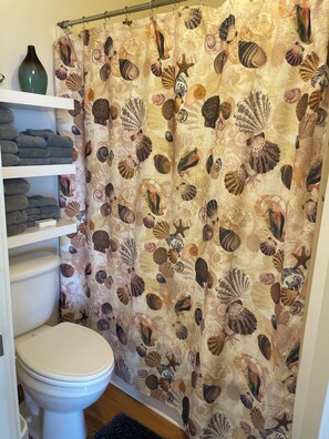 Towels, soap, toilet paper