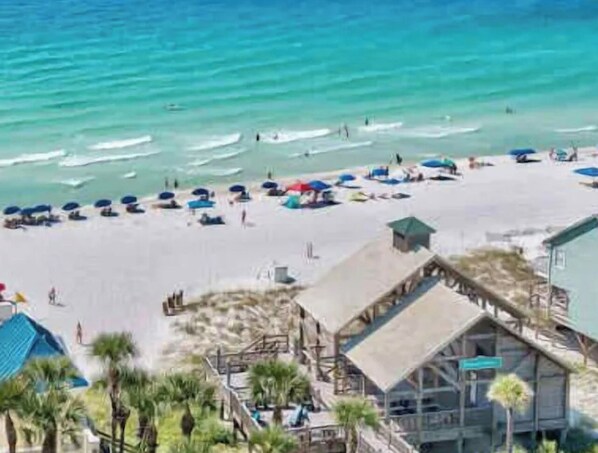 Sun loungers, beach towels