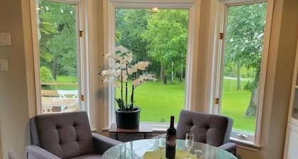 Spacious riverfront cottage in Grand Bend, ON, with stunning views and comfort!