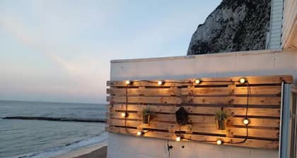 Beautiful Beachfront Studio Apartment with Sea View Balcony in Gibraltar