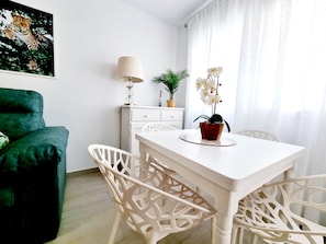 Apartment, 1 Bedroom, Balcony, Pool View | Dining room - Modern and Cozy Apartment Just Steps From Los Locos Beach (Torrevieja)