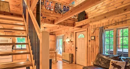 Designed for slow mornings and star-filled nights, this secluded Northeast Kingdom escape features a year-round heated hot tub and private pond.