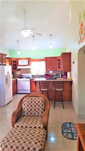 Køleskab, mikrobølgeovn, ovn, kogeplade