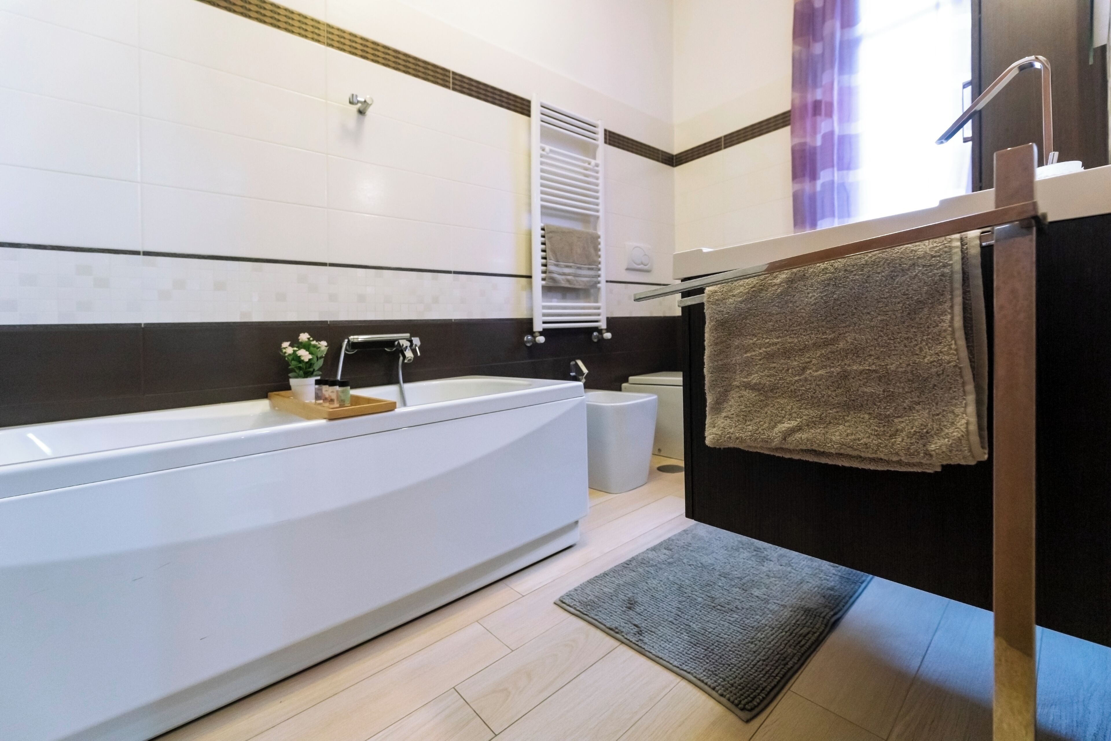 Dusche, Whirlpool, Haartrockner, Bidet