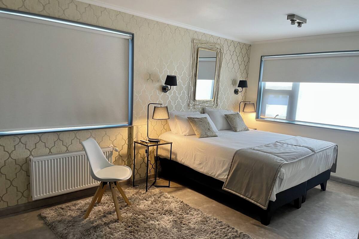 1 habitación, caja de seguridad en la habitación y cortinas blackout