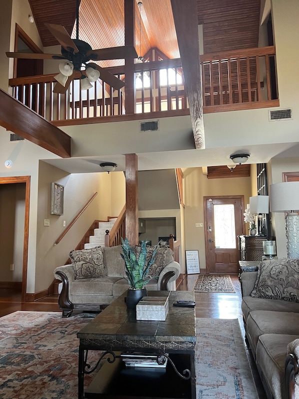 Smart TV, fireplace, printers
