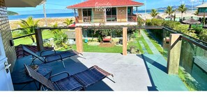 Classic Apartment, Lanai, Partial Sea View | Terrace/patio