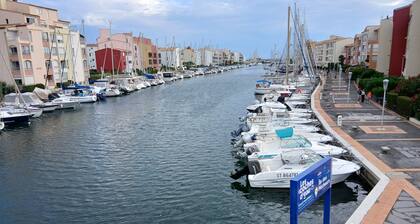 Apartment T2 Le Cap d'Agde garden terrace 14 m2 swimming pool tennis...