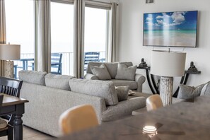 Condo, Multiple Beds, Balcony, Ocean View (Treasure Island Resort 1601) | Living room | 41-inch flat-screen TV with digital channels